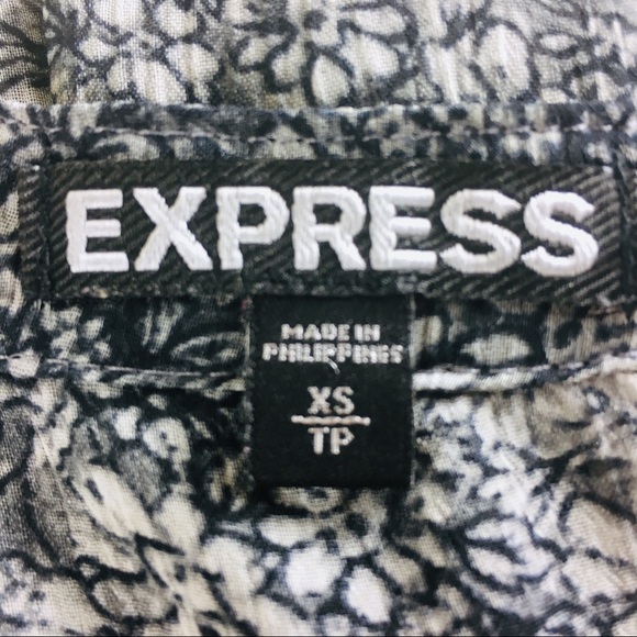 Express Sheer Floral Tunic (Size XS) - Picture 5 of 6